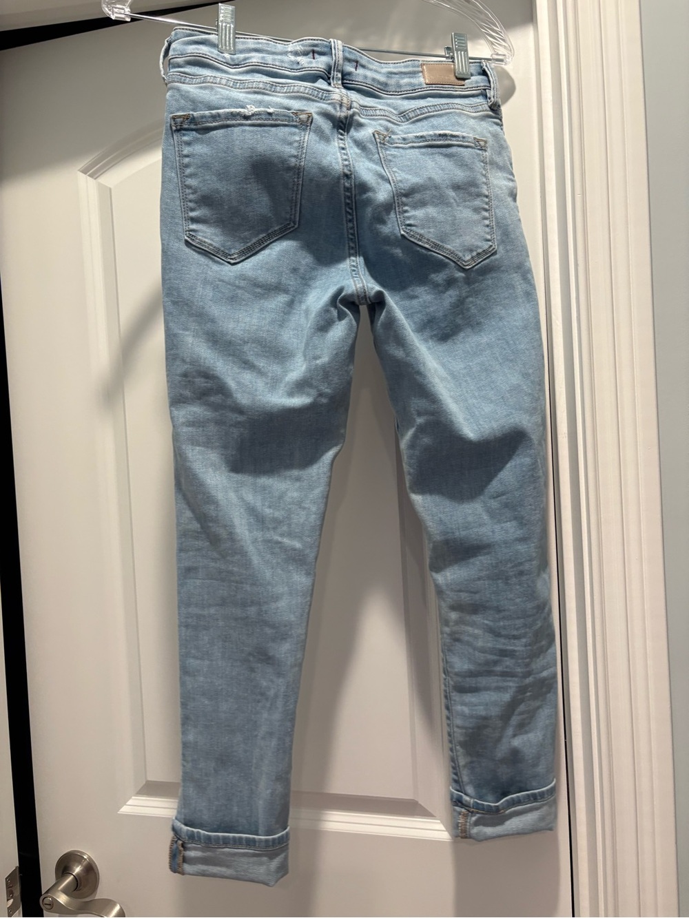Dear John Light Wash Distressed Women’s Cropped Jeans - Picture 7 of 10